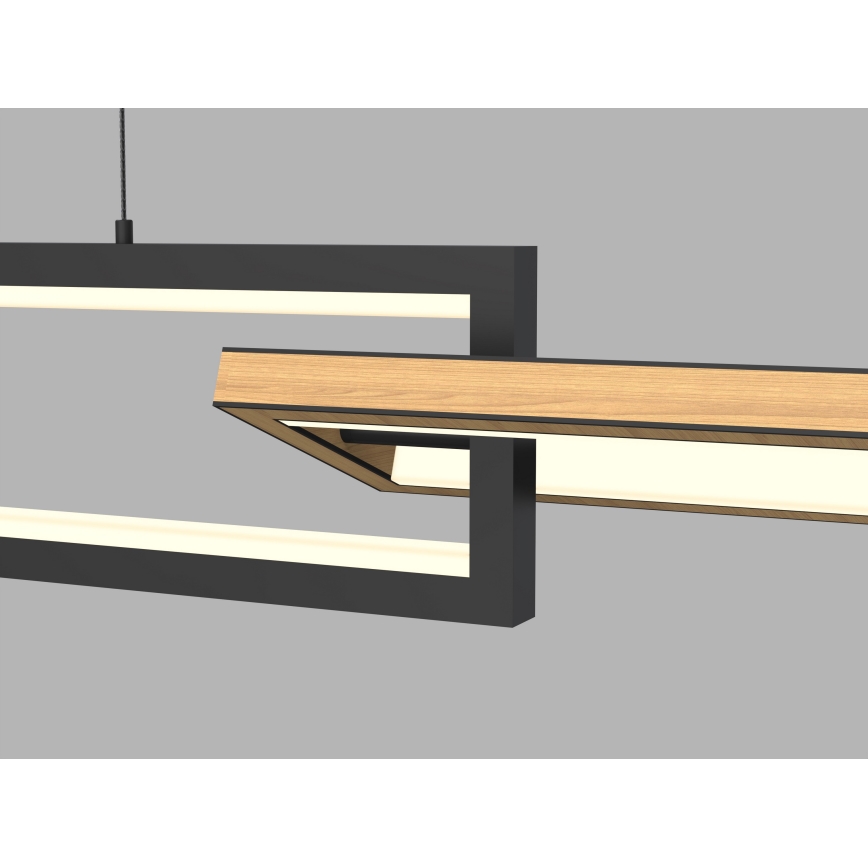 Wofi 7022-306- Lámpara de araña LED regulable MATERA LED/30W/230V negro/marrón