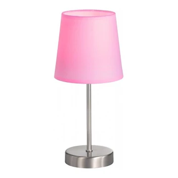 Wofi 832401949000 - Lámpara de mesa CESENA 1xE14/42W/230V rosa