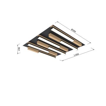 Wofi 9031-606 - Plafón LED regulable PALERMO LED/26W/230V árbol de caucho