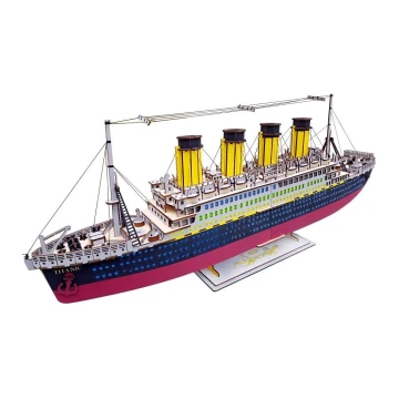 Woodcraft - Puzzle 3D de madera Titanic