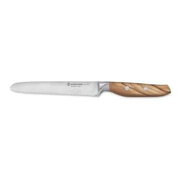 Wüsthof - Cuchillo de cocina dentado AMICI 14 cm madera de olivo