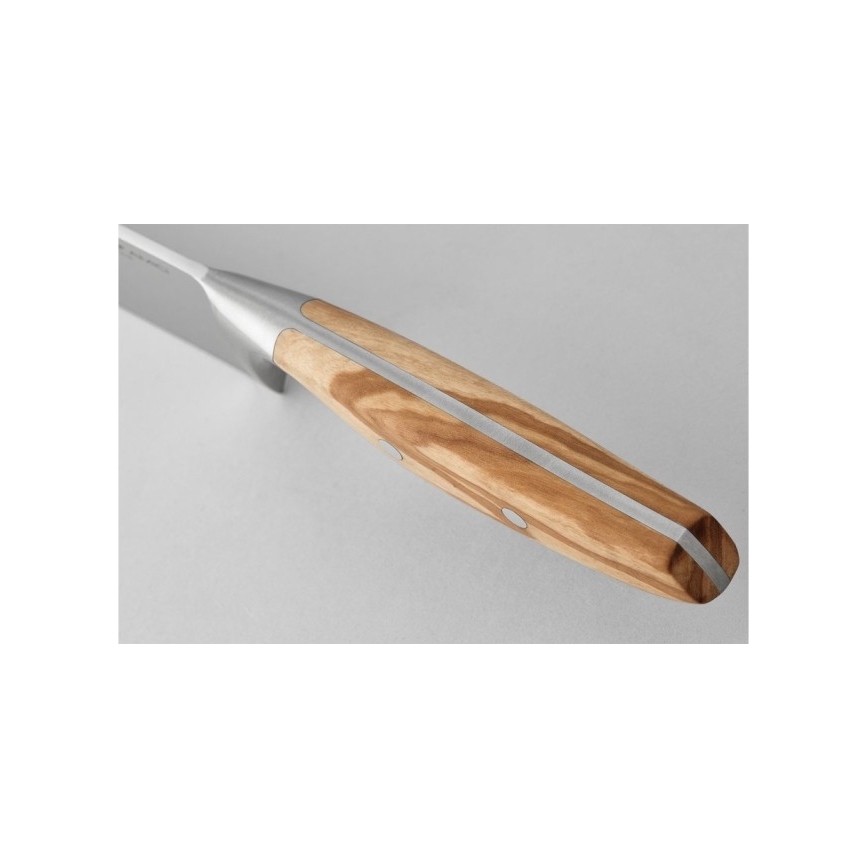 Wüsthof - Cuchillo de cocina para pan AMICI 14 cm madera de olivo