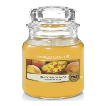 Yankee Candle - Vela perfumada MANGO PEACH SALSA pequeño 104g 20-30 horas