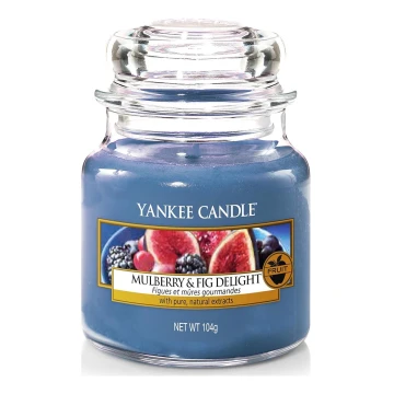 Yankee Candle - Vela perfumada MULBERRY & FIG DELIGHT pequeño 104g 20-30 horas