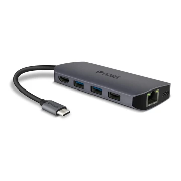 Yenkee - Adaptador multipuerto 8en1 USB tipo C