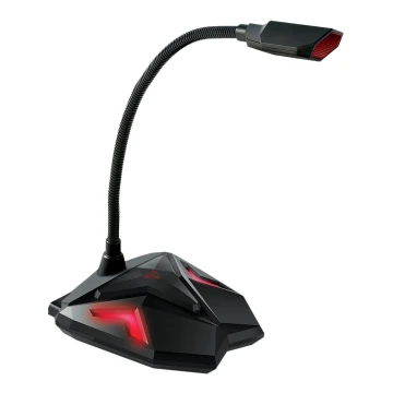 Yenkee - Micrófono USB Gaming LED 5V negro/rojo