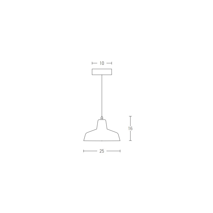 Zambelis 1655 - Lámpara colgante 1xE27/40W/230V concreto