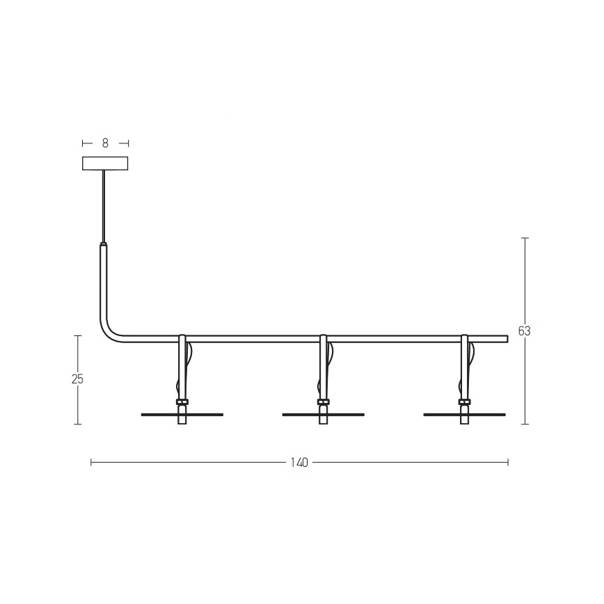 Zambelis 18138-B - Lámpara LED colgante 3xLED/5W/230V