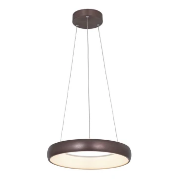 Zambelis 2047 - Lámpara de araña LED regulable LED/30W/230V diá. 40 cm marrón