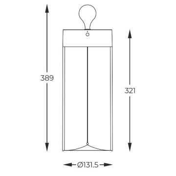 Zuma Line 1003 - Lámpara LED recargable y regulable ESTERNO LED/1,2W/230V gris IP54