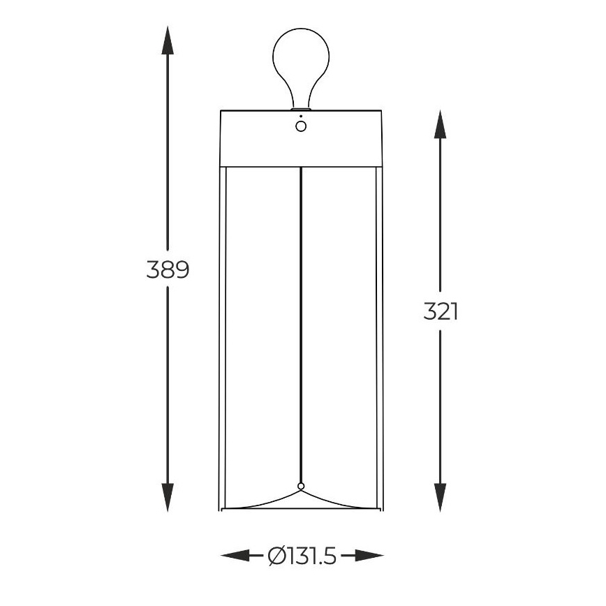 Zuma Line 1003 - Lámpara LED recargable y regulable ESTERNO LED/1,2W/230V gris IP54