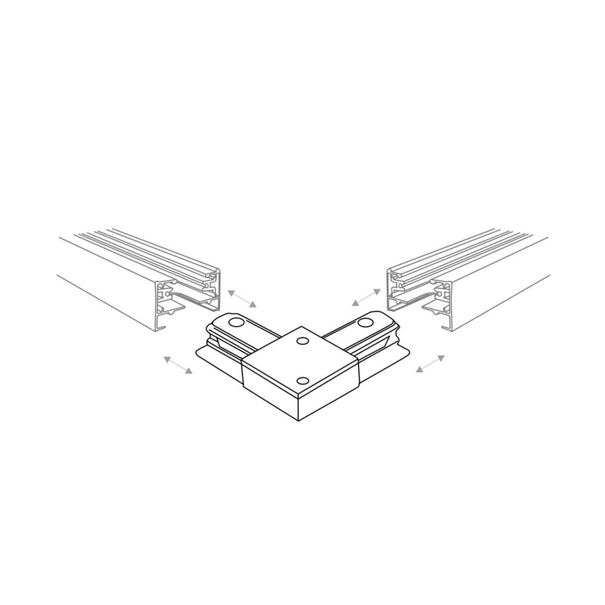 Zuma Line - Foco para sistema de rieles 8xGU10/10W/230V blanco + accesorios para rieles