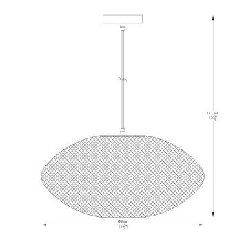 Zuma Line - Lámpara colgante 1xE27/40W/230V dorado