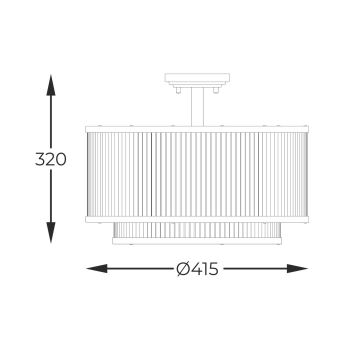 Zuma Line - Lámpara colgante 5xE14/60W/230V negro