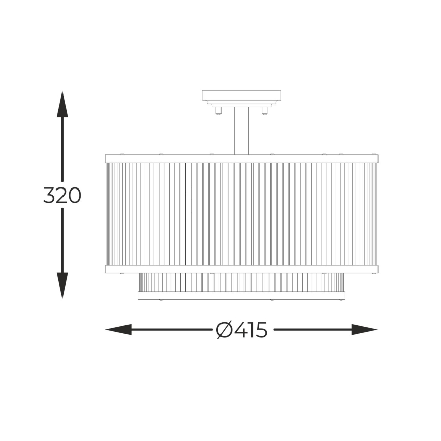 Zuma Line - Lámpara colgante 5xE14/60W/230V negro