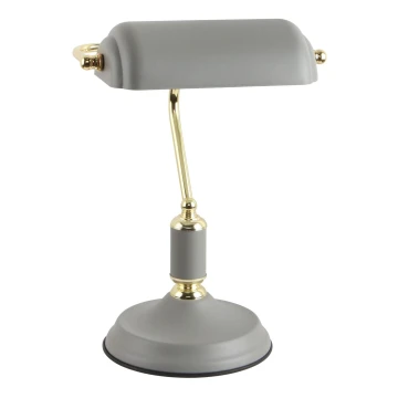 Zuma Line - Lámpara de mesa 1xE27/40W/230V gris