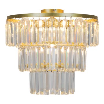 Zuma Line - Lámpara de techo de cristal 4xE14/40W/230V dorado