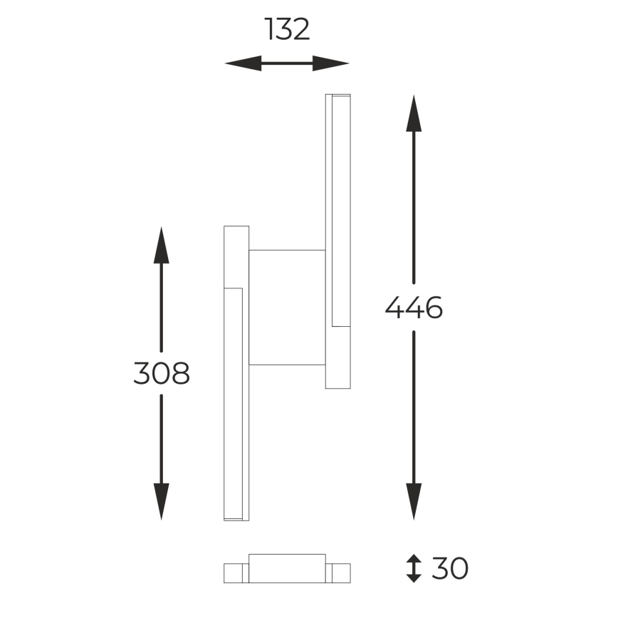 Zuma Line - Aplique LED regulable LED/11W/230V