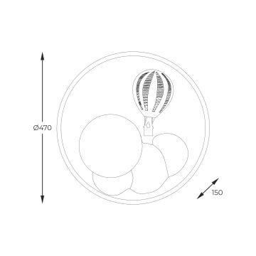 Zuma Line - Plafón infantil LED regulable LED/42W/230V 3000/5700K rosa