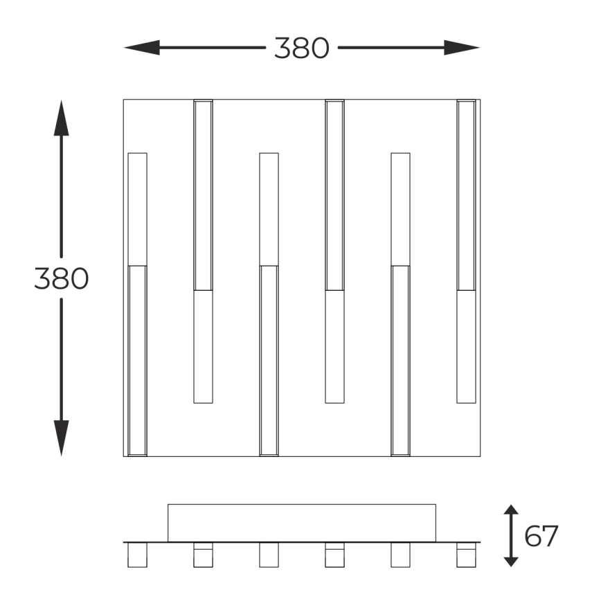 Zuma Line - Plafón LED regulable LED/26W/230V