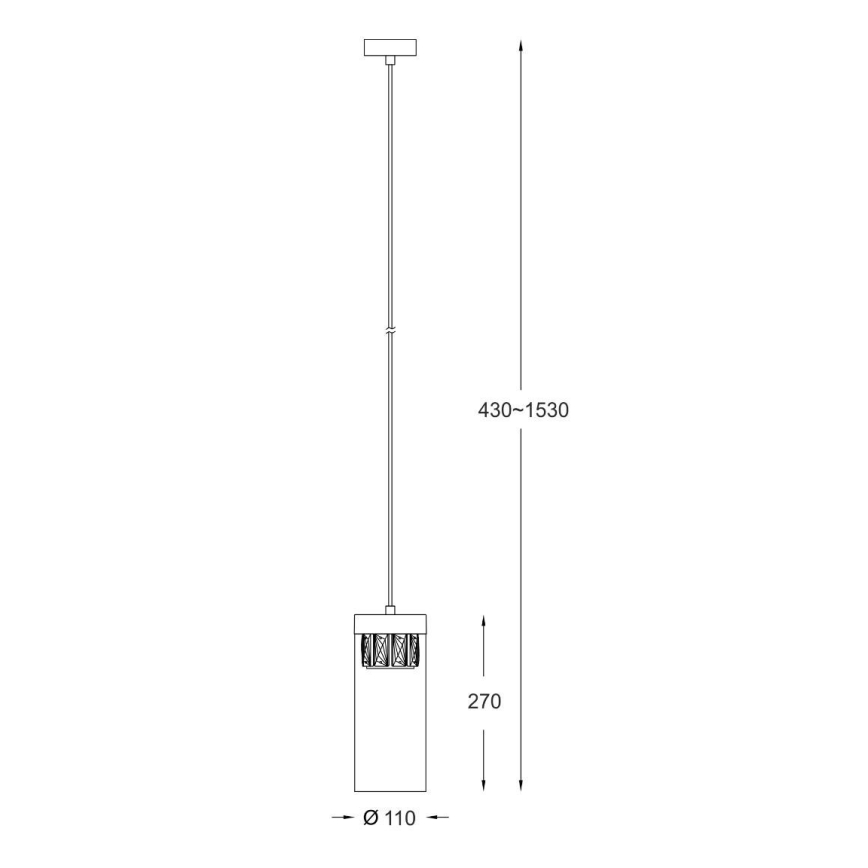 Zuma Line - Lámpara colgante 1xG9/28W/230V latón