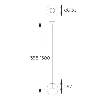 Zuma Line - Lámpara LED colgante LED/5W/230V plata