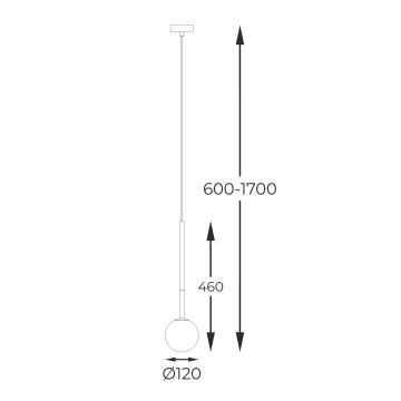 Zuma Line - Lámpara colgante 1xG9/4W/230V dorado