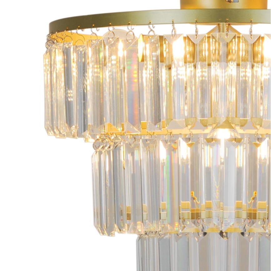 Zuma Line - Lámpara de techo de cristal 4xE14/40W/230V dorado