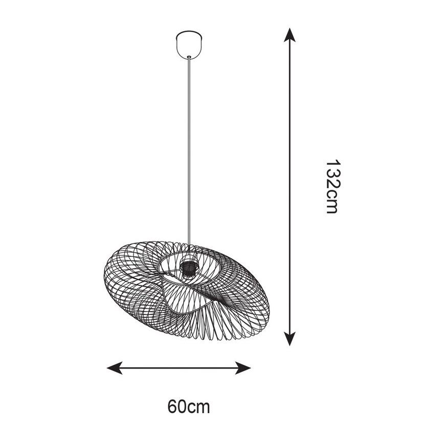 Zuma Line - Lámpara de araña de cable 1xE27/60W/230V