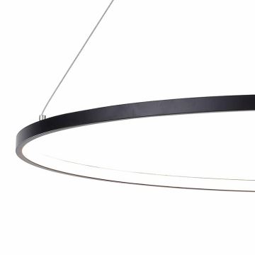 Zuma Line - Lámpara LED colgante LED/40W/230V 3000/4000/6000K diá. 90 cm negro