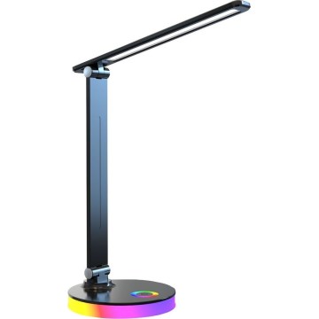 Zuma Line SM-606 - Lámpara de mesa LED RGB regulable LED/5W/230V 3000-6000K negro