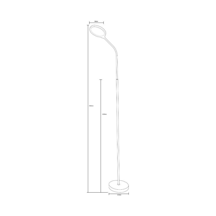 Zuma Line  - Lámpara de pie LED regulable LED/10W/230V 3000/4500/6500K blanco